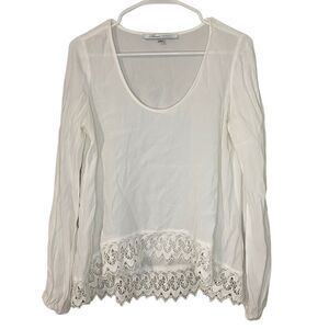 Lovers + Friends Lovely lace trim top